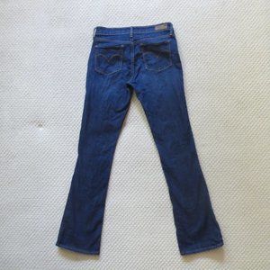 Levi's Demi Curve Dark Wash Mid Rise Boot Jeans 27